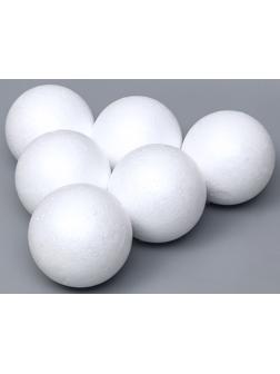 Набор шаров из пенопласта, 10 см, 6 штук