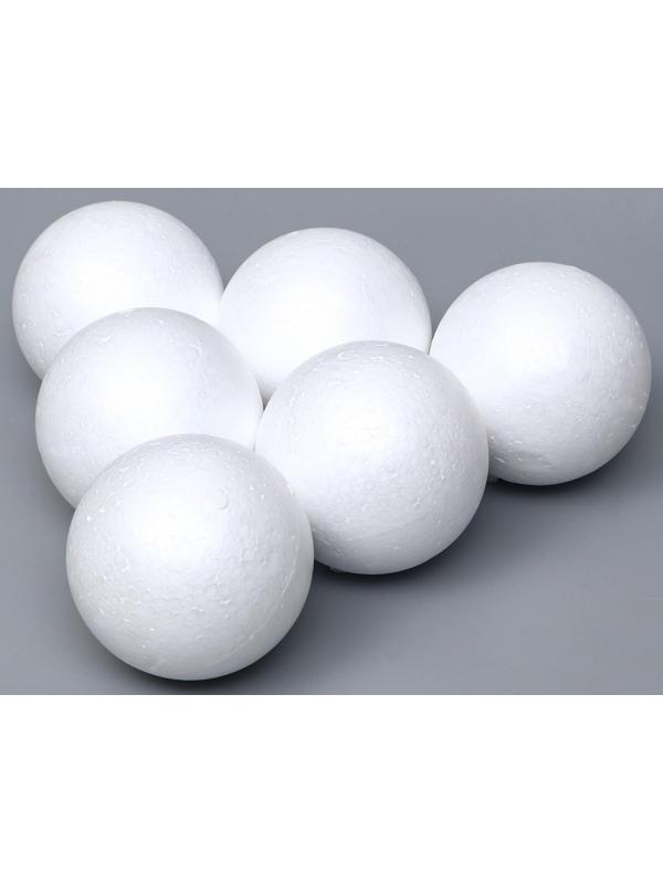 Набор шаров из пенопласта, 10 см, 6 штук