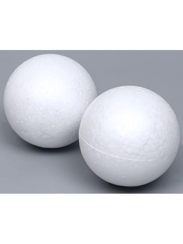 Набор шаров из пенопласта, 9 см, 2 шт.