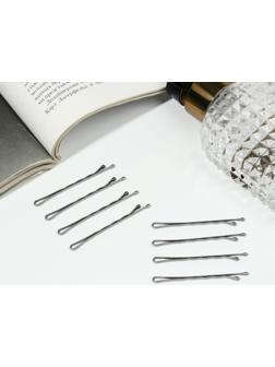 Невидимка для волос «Классика» (набор 20 шт) рельеф, 5 см, блеск