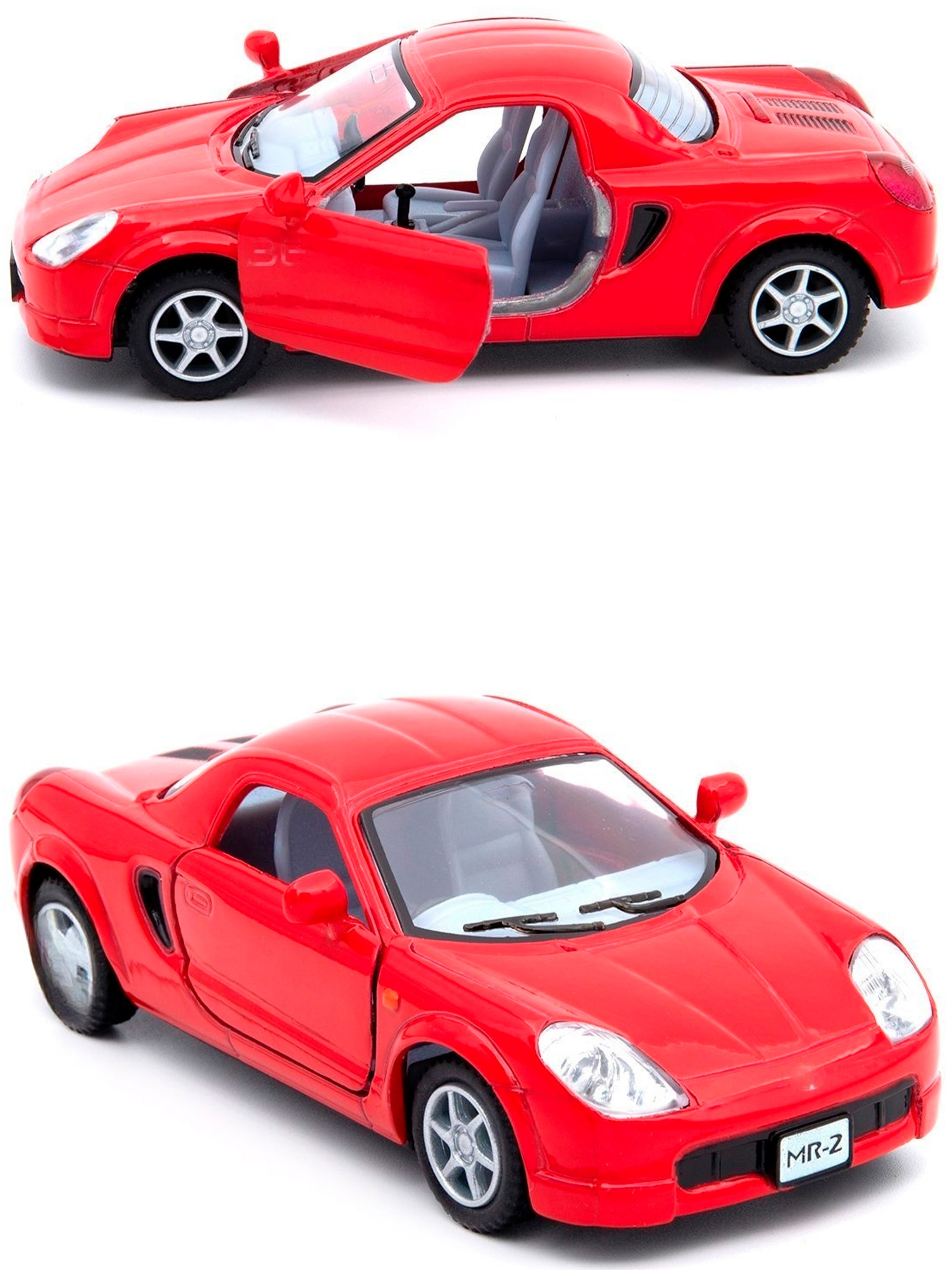 Металлическая машинка Kinsmart 1:32 «Toyota MR-2» KT5026D, инерционная / Красный