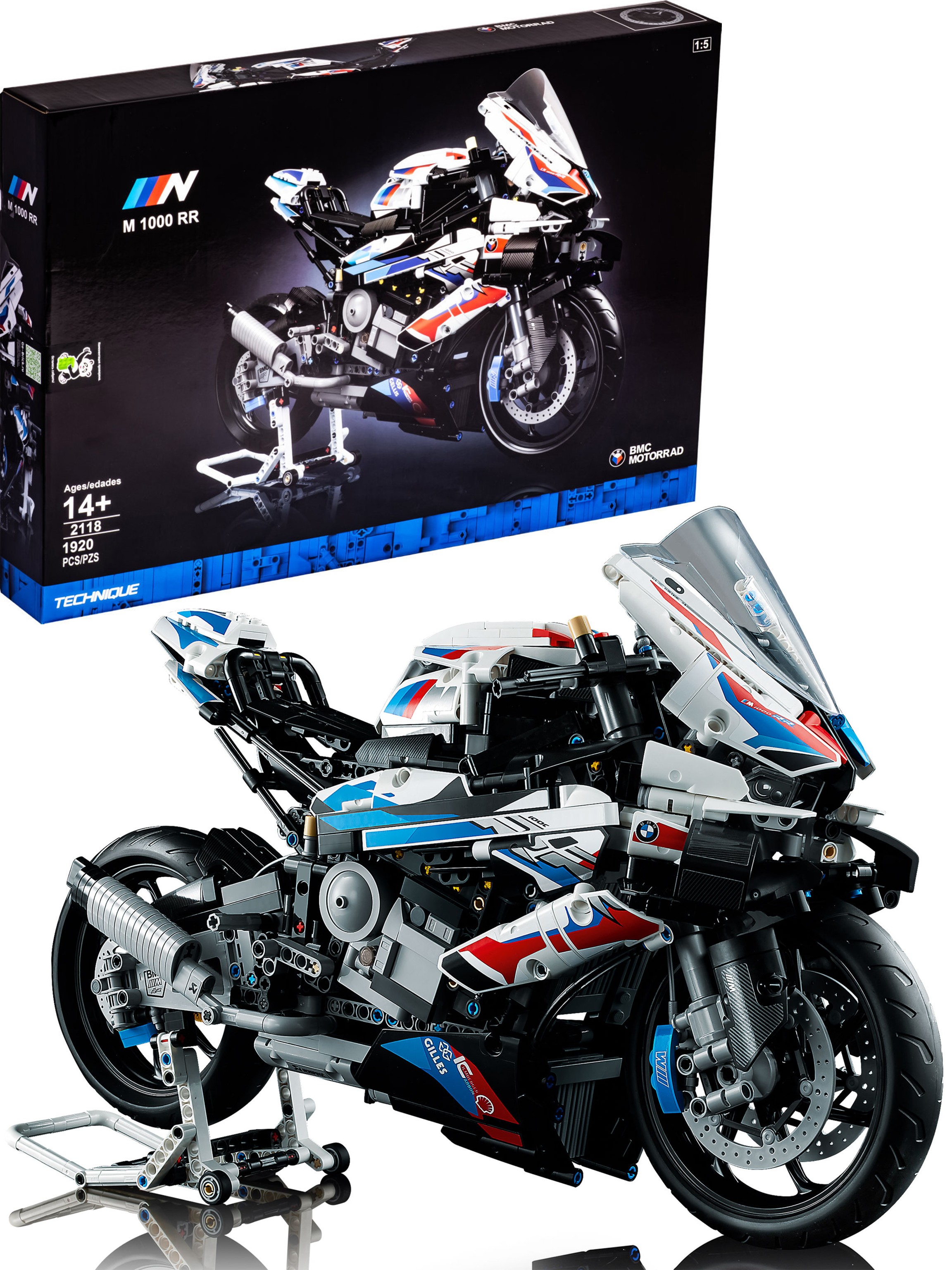 Конструктор «BMW M 1000 RR» T2118 (Technic 42130) / 1920 деталей