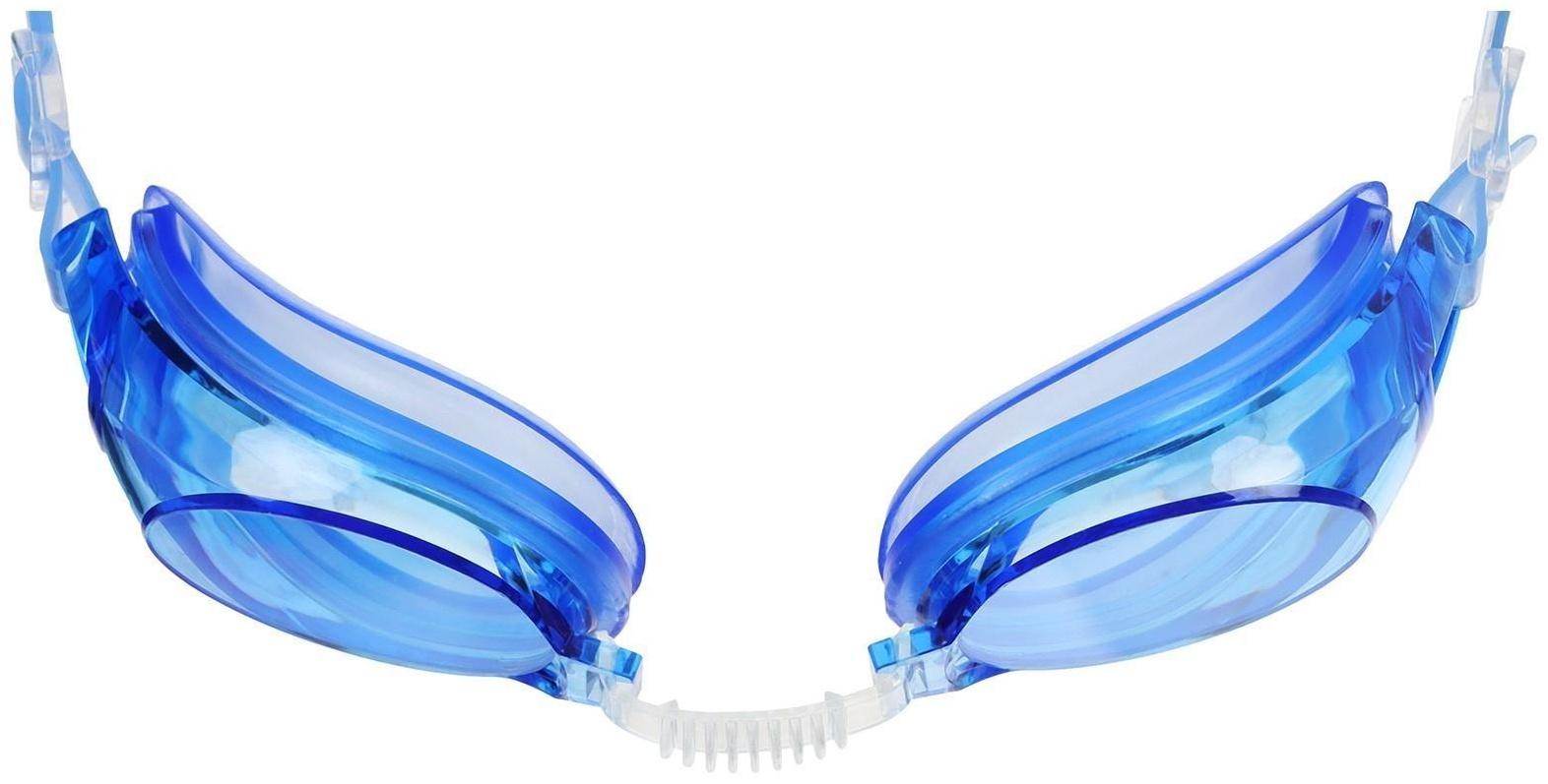 Очки для плавания + беруши, взрослые, цвета МИКС