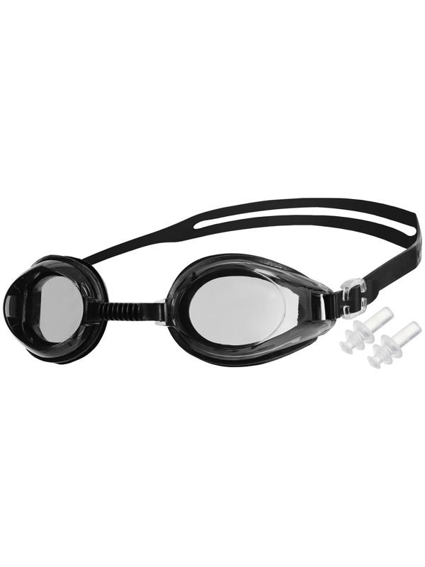 Очки для плавания + беруши, взрослые, цвета МИКС