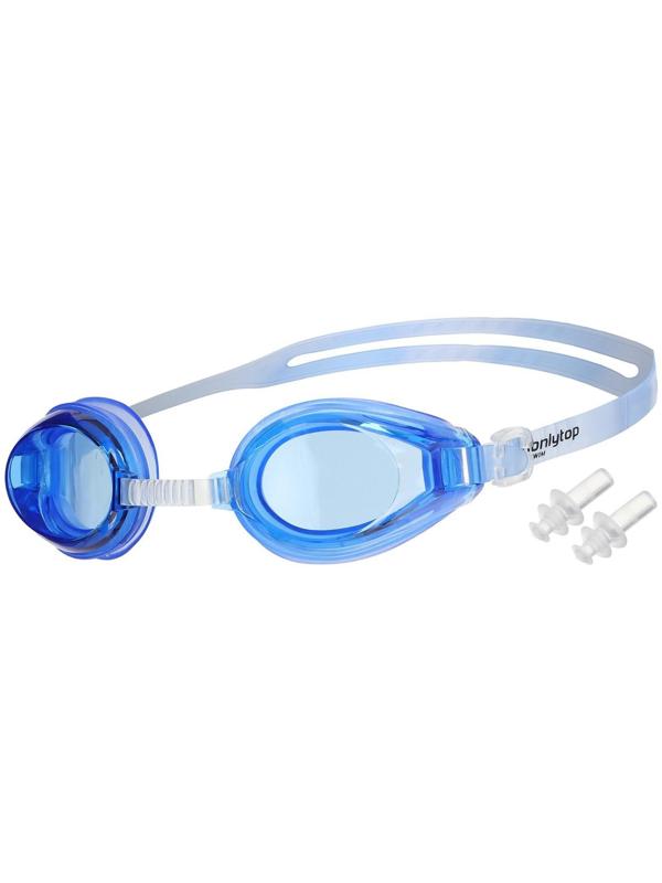 Очки для плавания + беруши, взрослые, цвета МИКС