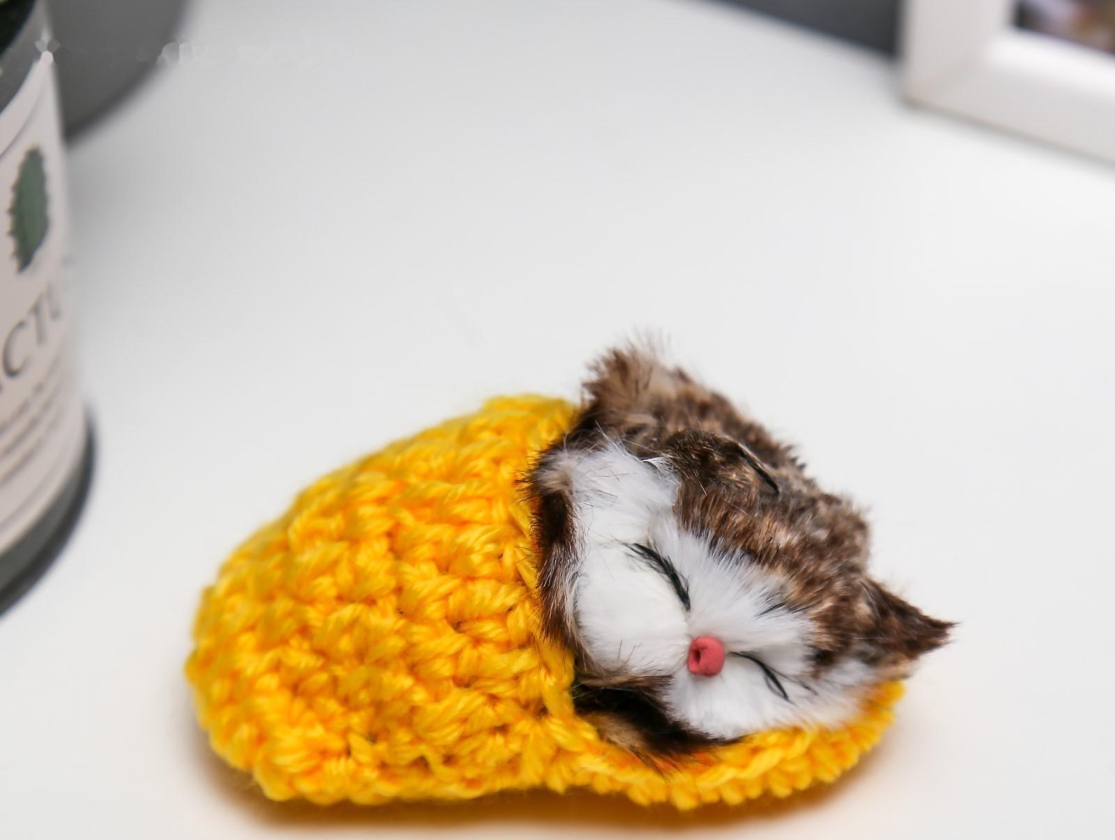 Пушистик кот в тапочке, МИКС