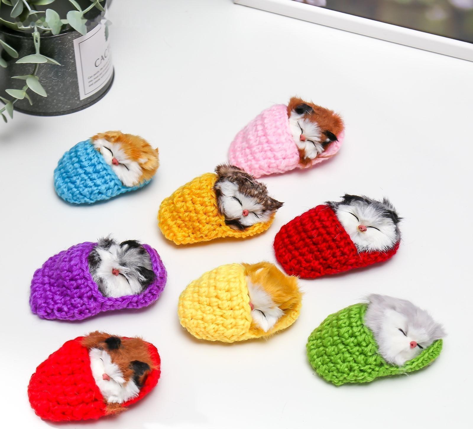 Пушистик кот в тапочке, МИКС