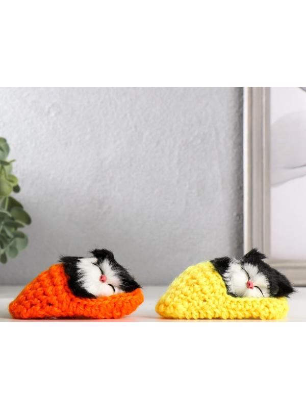 Пушистик кот в тапочке, МИКС