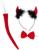 Карнавальный набор «Чёрт», 3 предмета: ободок, бабочка, хвост