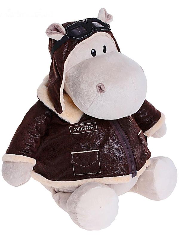 Мягкая игрушка «Бегемот Авиатор»
