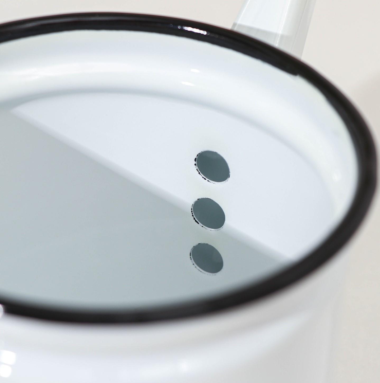 Чайник заварочный, 1 л, фиксированная ручка, цвет белый