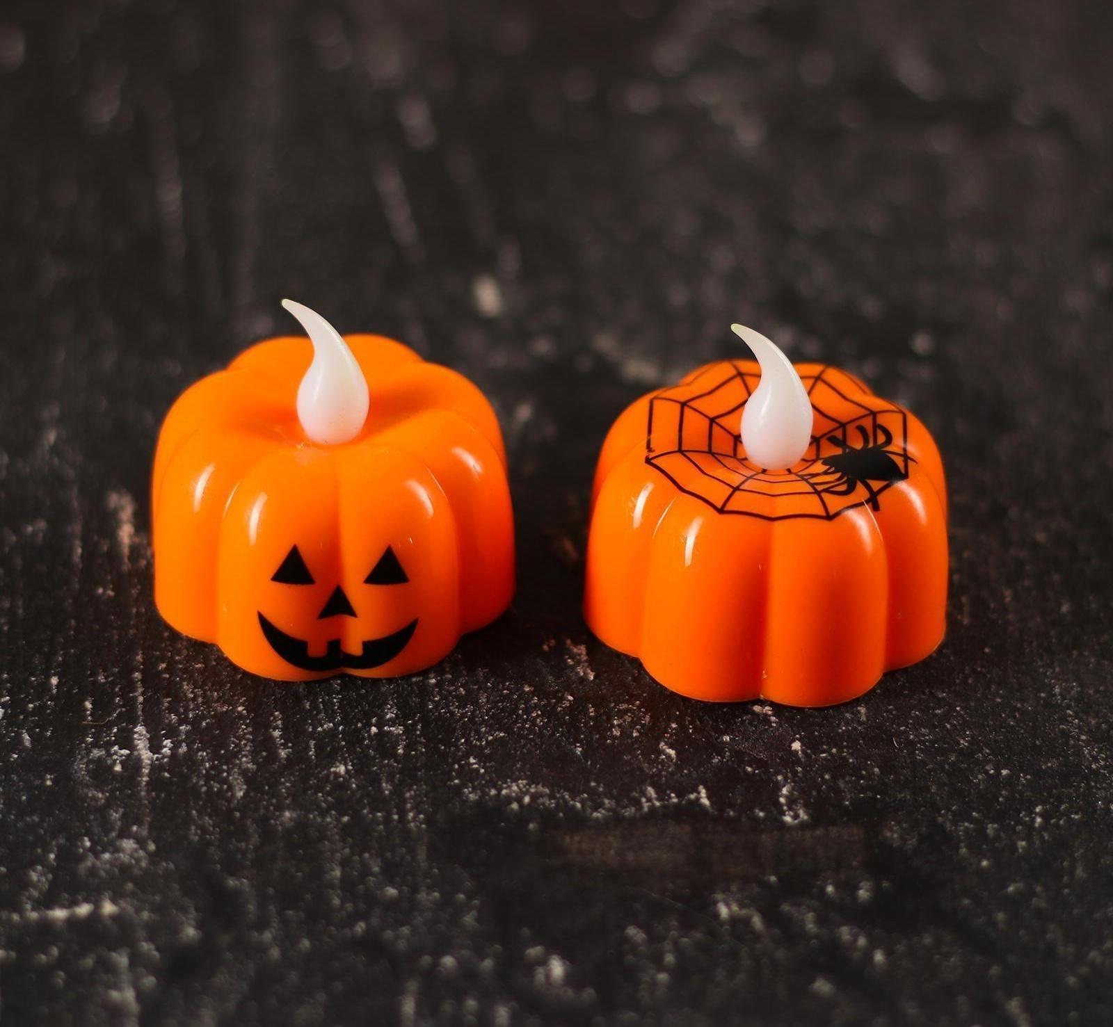 Свеча «Тыковка»,светодиодная, виды МИКС