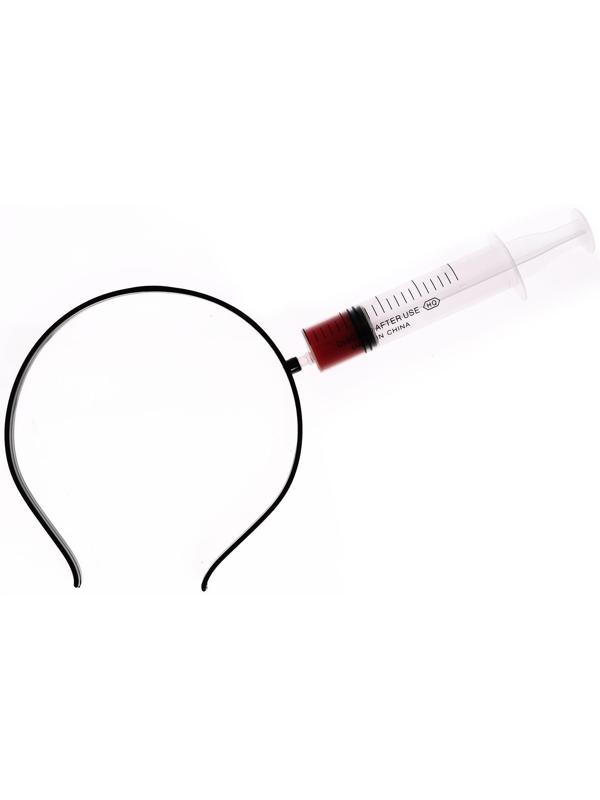 Карнавальный ободок «Шприц»