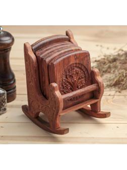 Подставка дерево под горячее 