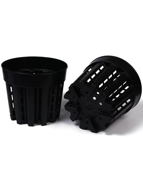 Горшок для рассады, 10 л, d = 28 см, h = 24,5 см, чёрный