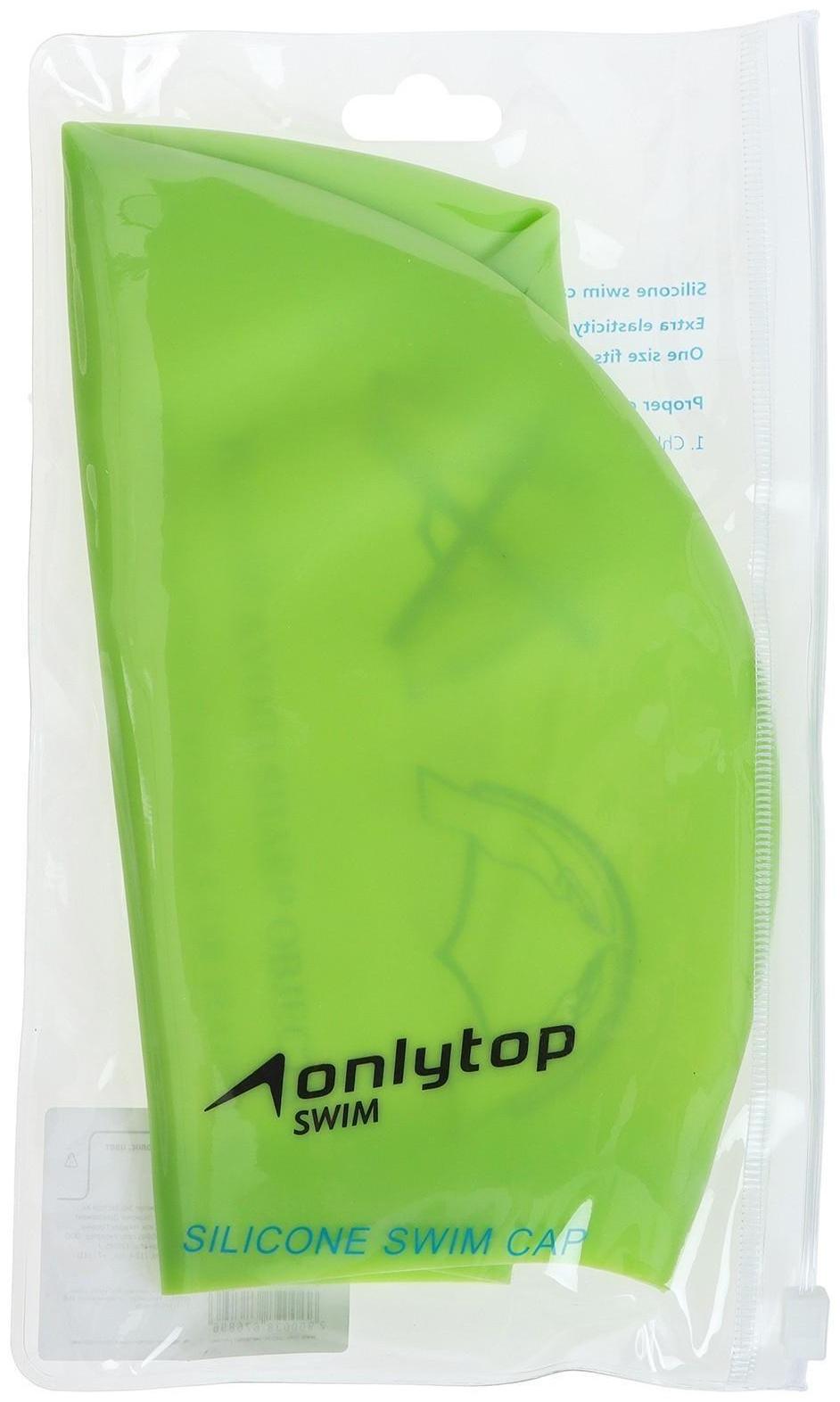 Шапочка для плавания, для длинных волос, силиконовая, обхват 54-60 см