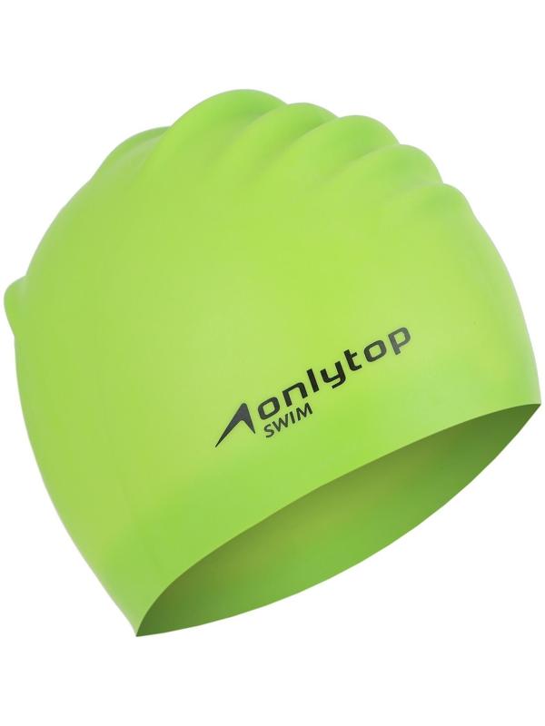 Шапочка для плавания, для длинных волос, силиконовая, обхват 54-60 см
