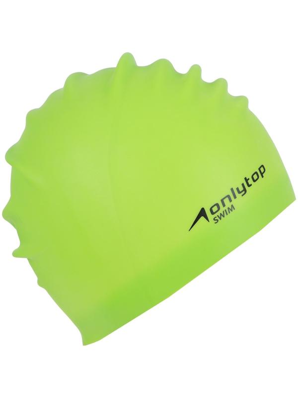 Шапочка для плавания, для длинных волос, силиконовая, обхват 54-60 см