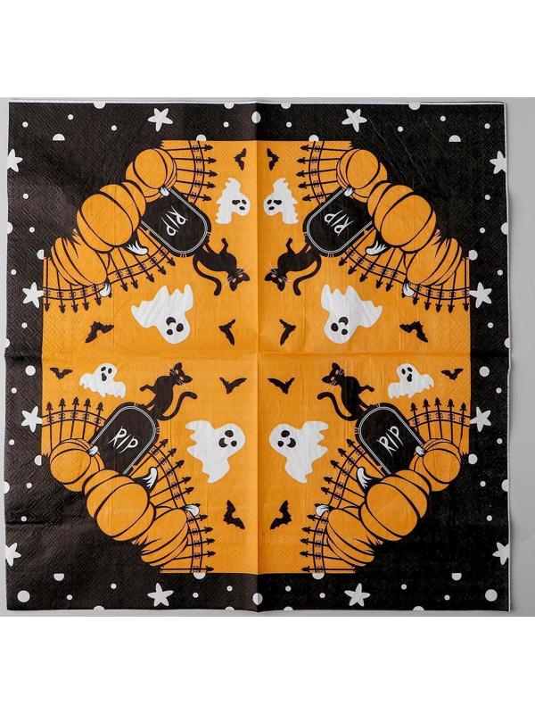 Салфетки бумажные «Дом с привидениями», 33х33 см, набор 20 шт.