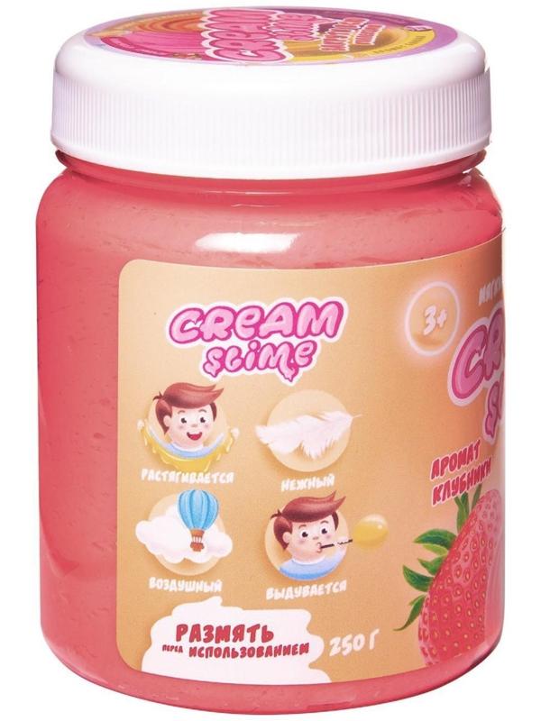 Игрушка ТМ «Slime»Cream-Slime с ароматом клубники, 250 г