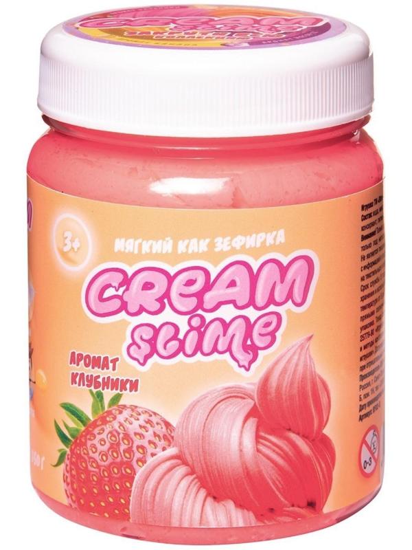 Игрушка ТМ «Slime»Cream-Slime с ароматом клубники, 250 г