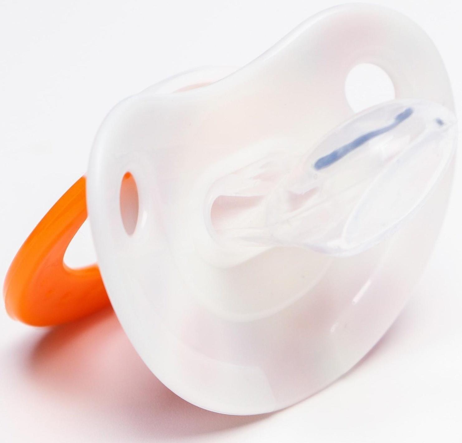 Соска-пустышка ортодонтическая, силикон, от 0 мес., с колпачком, «Божья коровка»