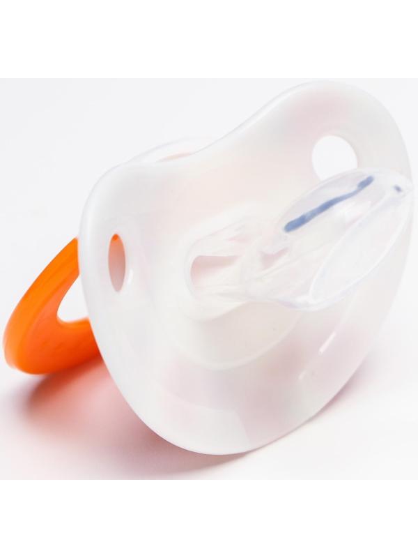 Соска-пустышка ортодонтическая, силикон, от 0 мес., с колпачком, «Божья коровка»