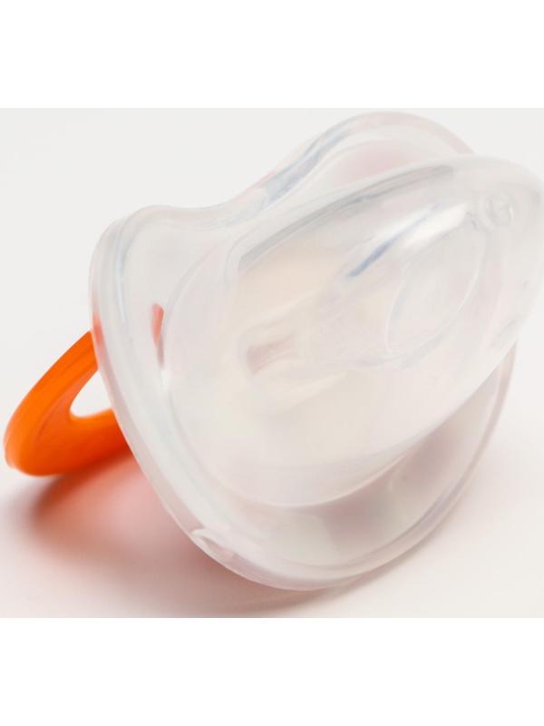 Соска-пустышка ортодонтическая, силикон, от 0 мес., с колпачком, «Божья коровка»