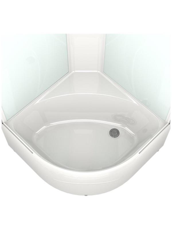 Душевая кабина DOMANI-Spa Delight 99, поддон 45 см, белые стенки, матированная, 90х90