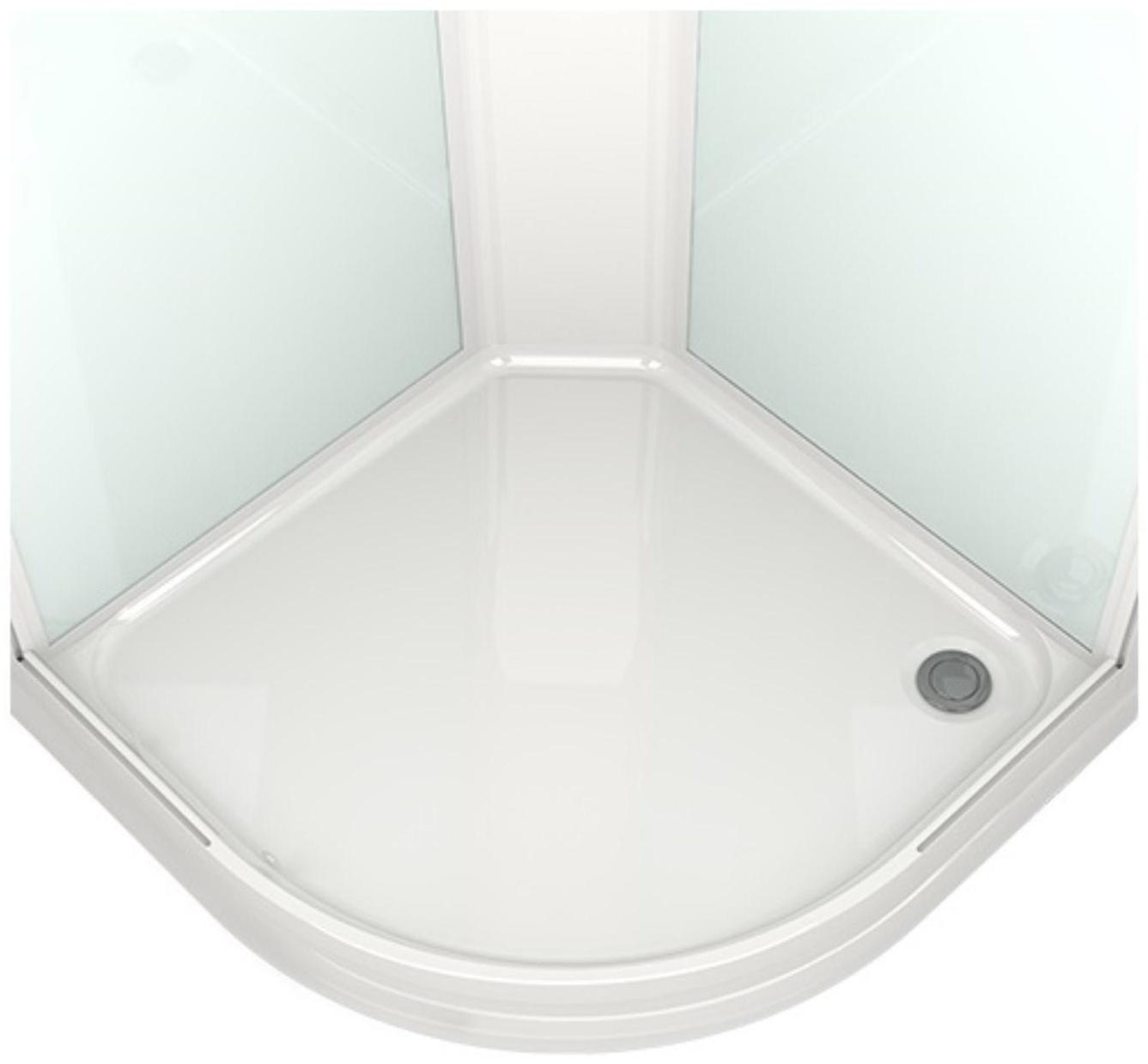 Душевая кабина DOMANI-Spa Delight 88, поддон 15 см, белые стенки, матовое стекло, 80х80