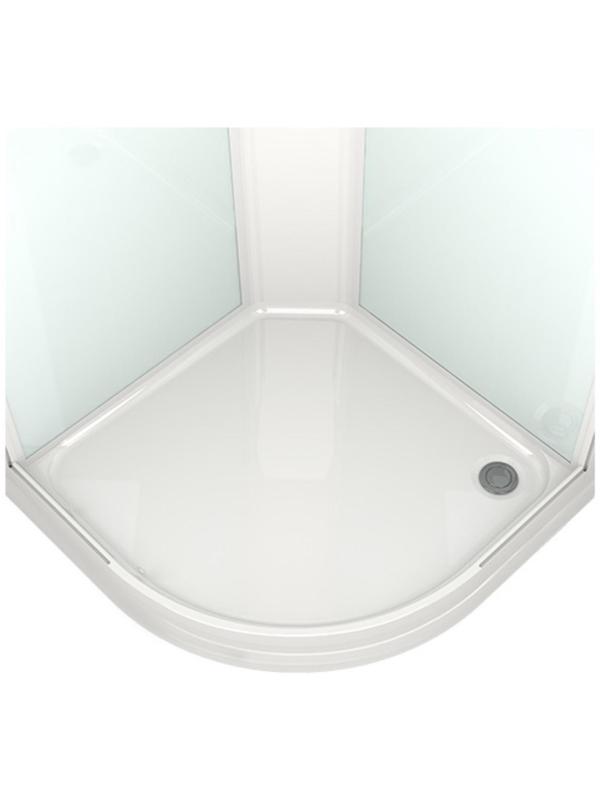 Душевая кабина DOMANI-Spa Delight 88, поддон 15 см, белые стенки, матовое стекло, 80х80