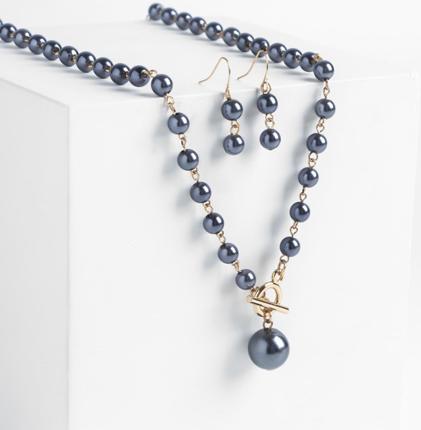 Набор 2 предмета: серьги колье 