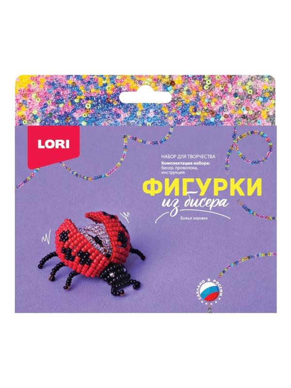 Фигурки из бисера Божья коровка