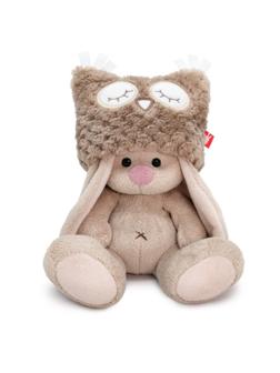 Зайка Ми в шапке-сова 15 см