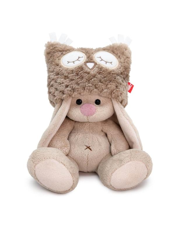 Зайка Ми в шапке-сова 15 см