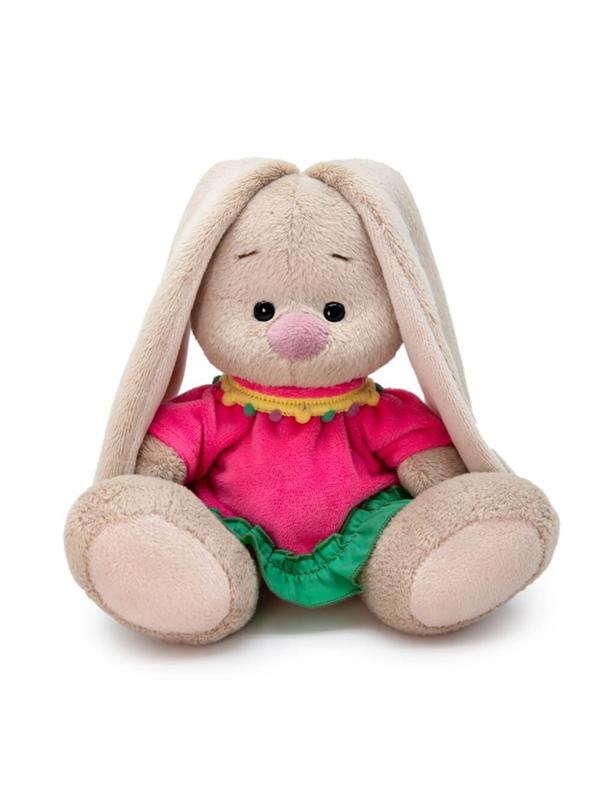 Зайка Ми в платье с зеленой оборкой 15 см
