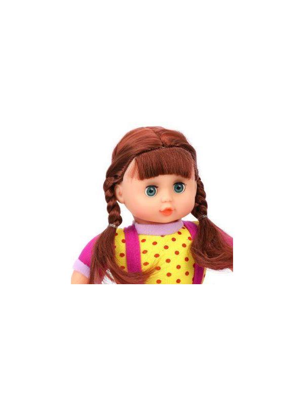 Кукла м/н 30 см, в фиолетовом платьице, пакет