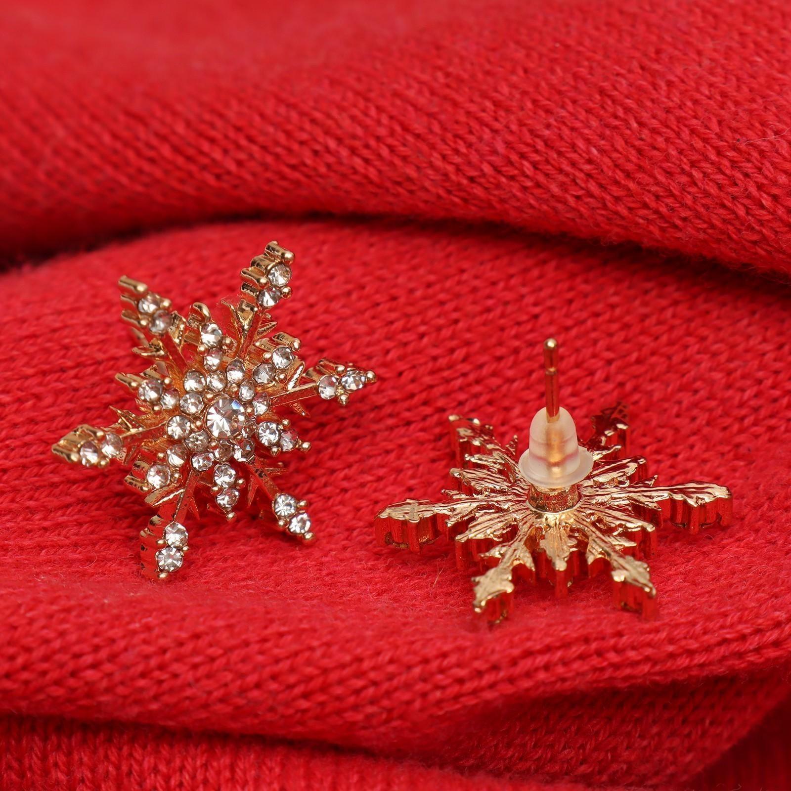 Серьги со стразами 