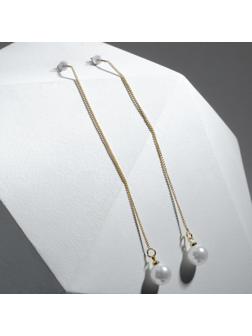 Серьги с жемчугом 