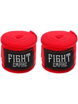 Бинты боксёрские эластичные FIGHT EMPIRE 3 м, цвет красный