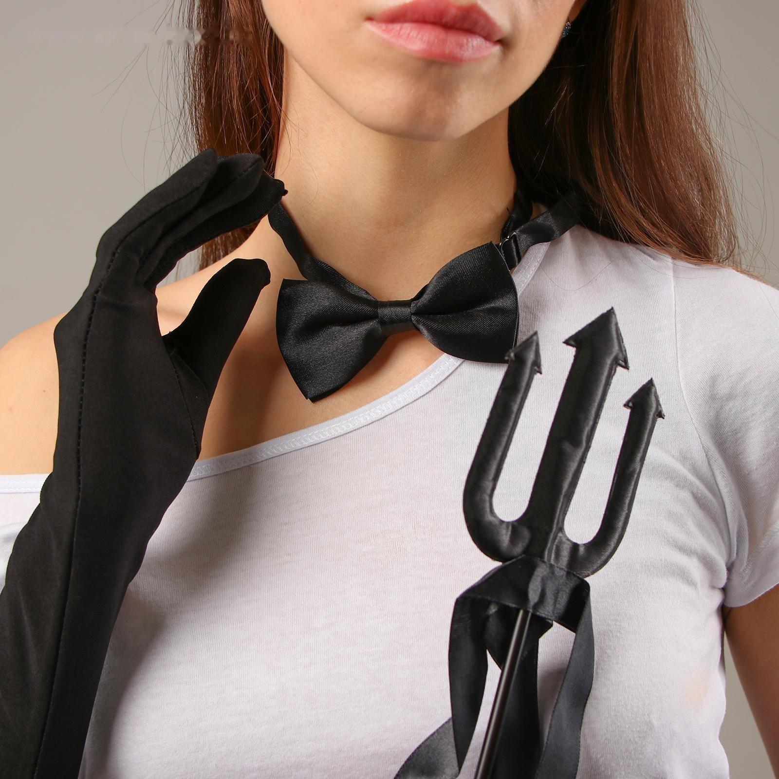 Карнавальный набор «Чертовски прекрасна», ободок, трезубец, бабочка, перчатки