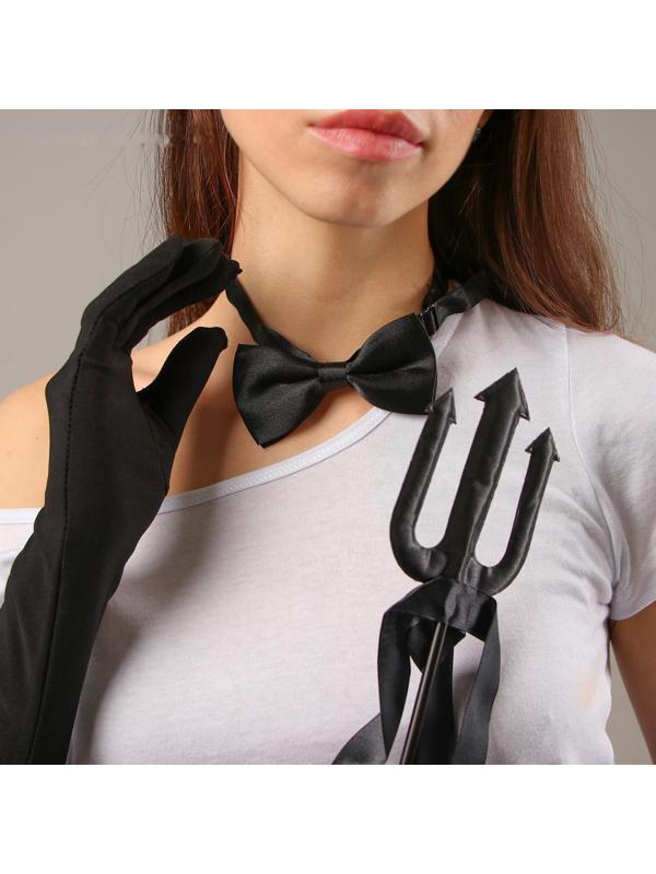 Карнавальный набор «Чертовски прекрасна», ободок, трезубец, бабочка, перчатки