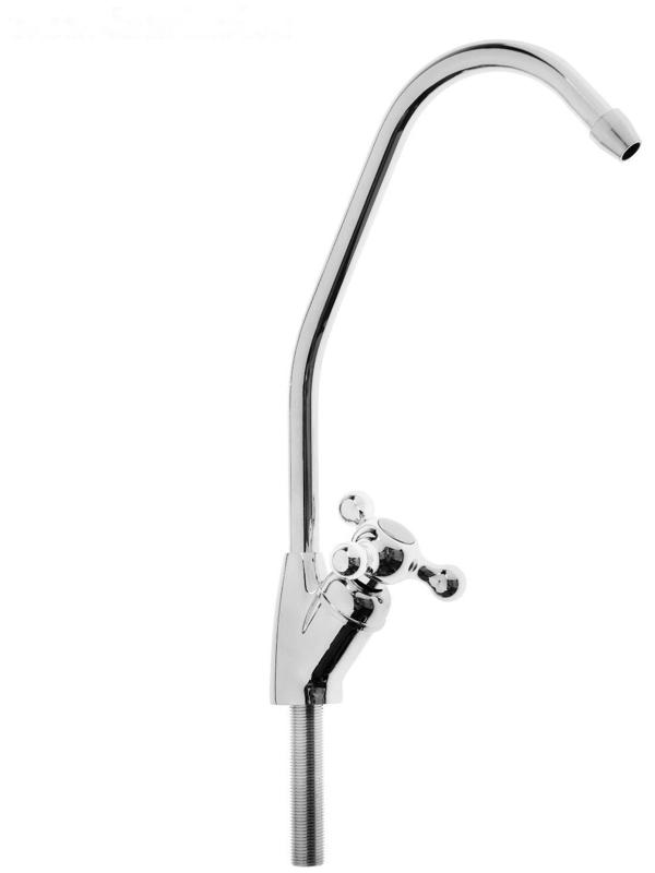 Кран для всех видов бытовых фильтров ZEIN К-03, латунь/нержавеющая сталь