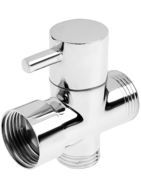 Дивертор ZEIN Z744, для смесителя, корпус латунь, круглая гайка, цвет хром