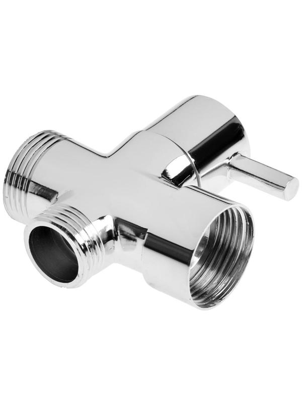 Дивертор ZEIN Z744, для смесителя, корпус латунь, круглая гайка, цвет хром