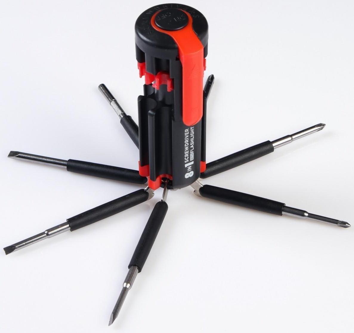 Фонарь многофункциональный, мультитул 8 в 1 