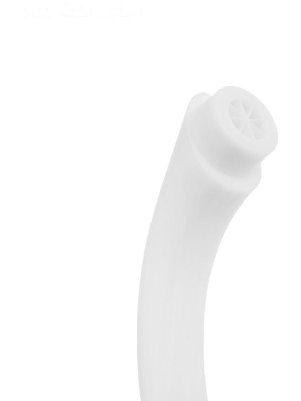 Кран на одну воду ZEIN Z2019, круглая ручка, пластик, высокий R-образный излив, белый