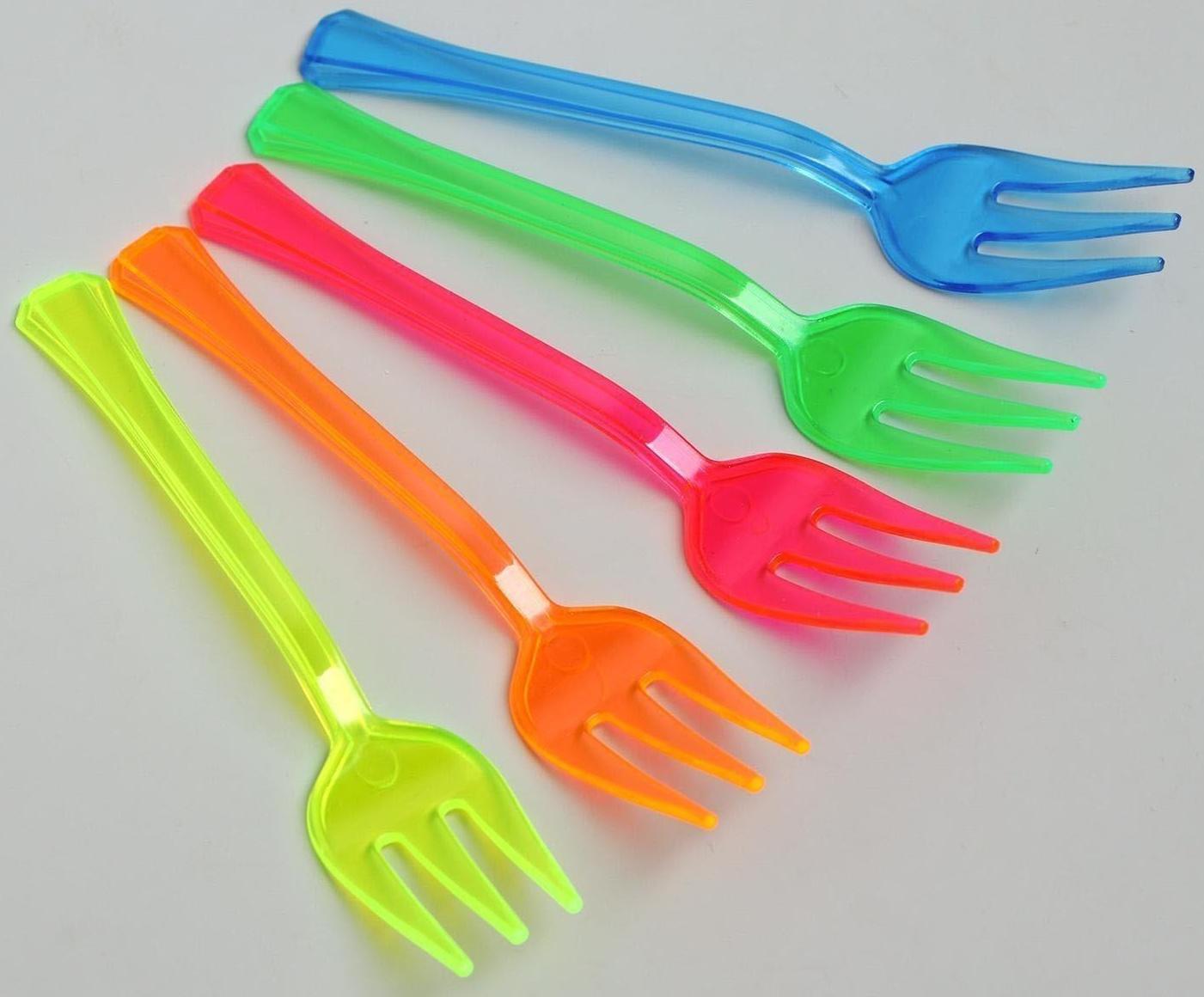 Вилки, 12 шт., цвета МИКС