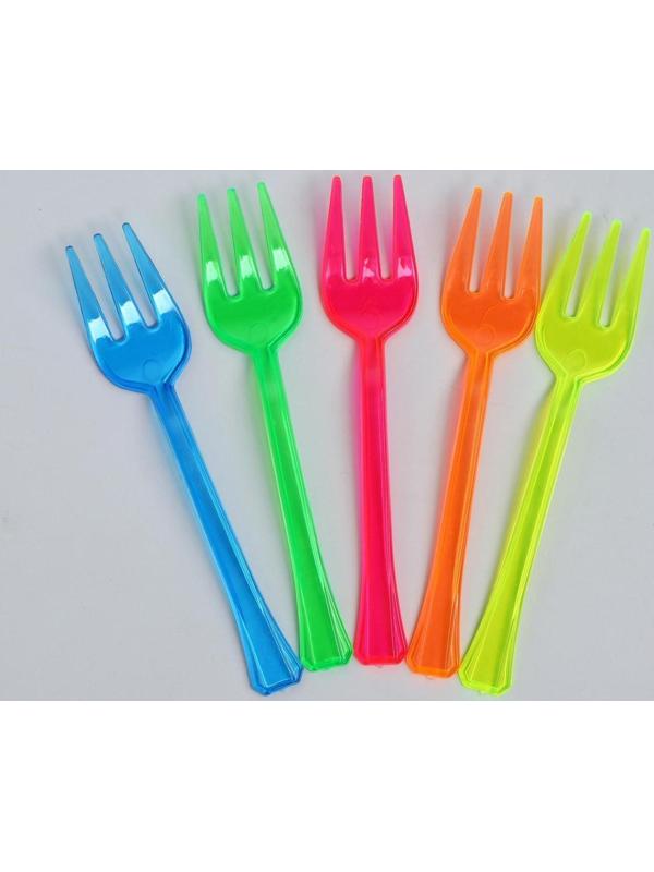 Вилки, 12 шт., цвета МИКС