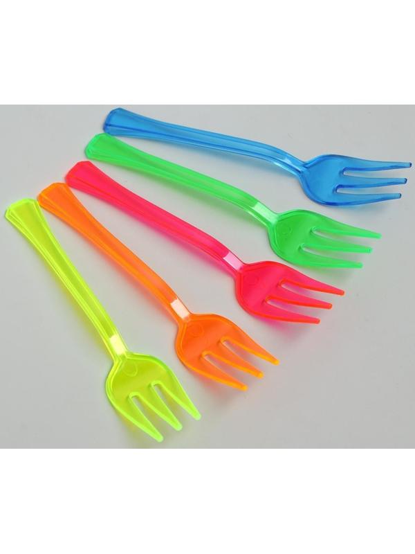 Вилки, 12 шт., цвета МИКС